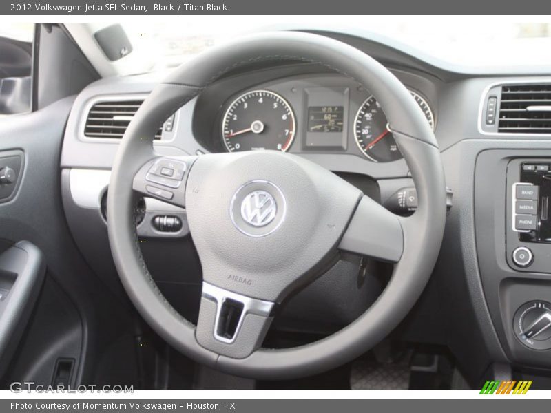 Black / Titan Black 2012 Volkswagen Jetta SEL Sedan