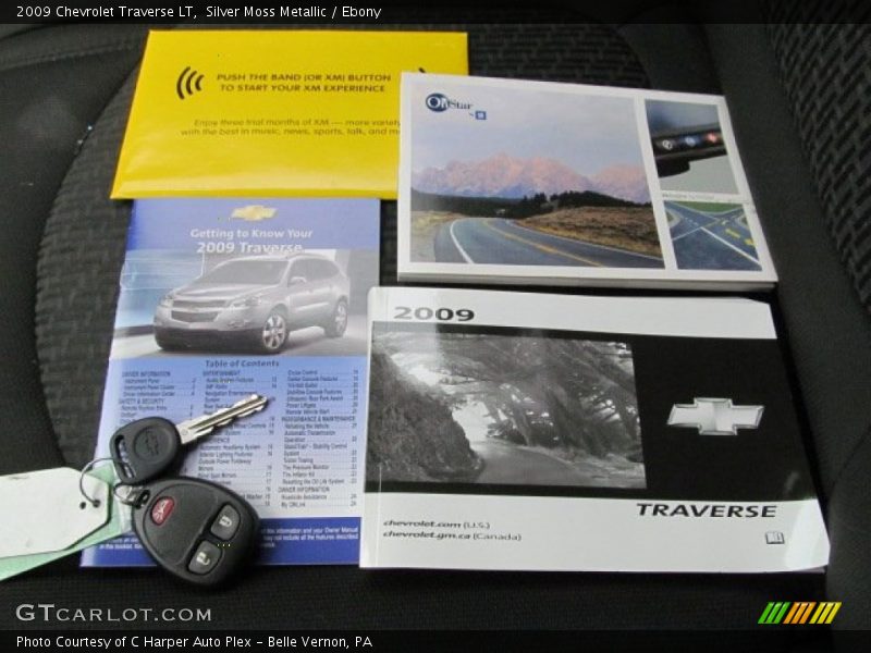 Silver Moss Metallic / Ebony 2009 Chevrolet Traverse LT