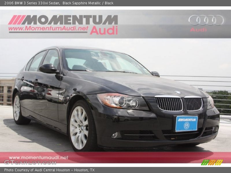 Black Sapphire Metallic / Black 2006 BMW 3 Series 330xi Sedan