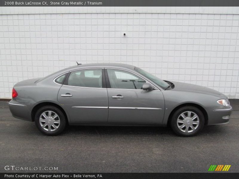 Stone Gray Metallic / Titanium 2008 Buick LaCrosse CX