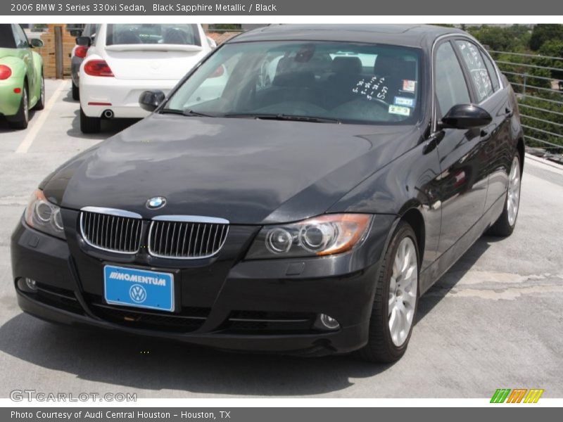 Black Sapphire Metallic / Black 2006 BMW 3 Series 330xi Sedan