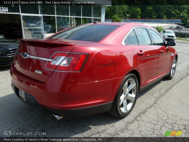 Red Candy Metallic / Charcoal Black 2010 Ford Taurus SHO AWD
