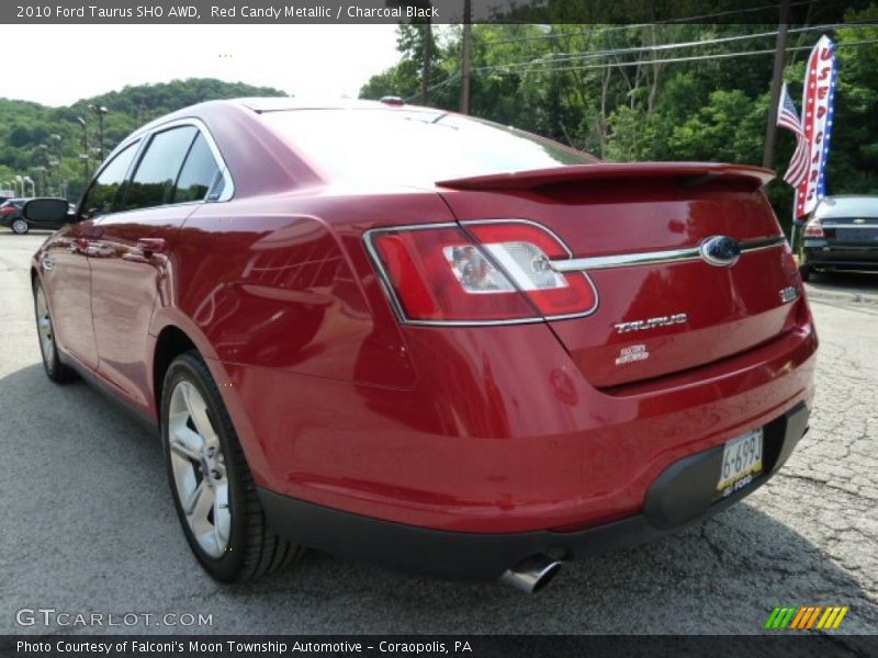 Red Candy Metallic / Charcoal Black 2010 Ford Taurus SHO AWD