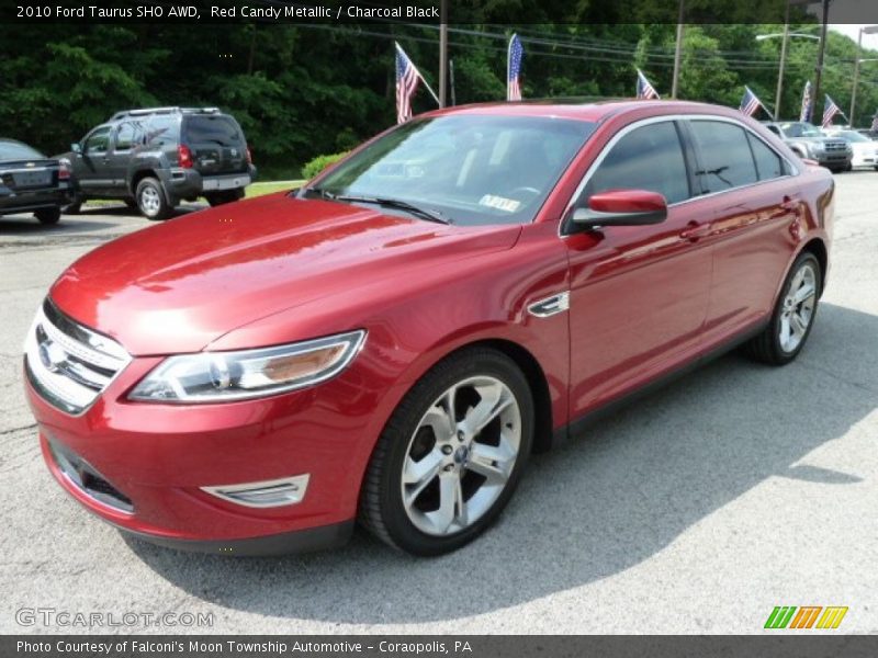 Red Candy Metallic / Charcoal Black 2010 Ford Taurus SHO AWD