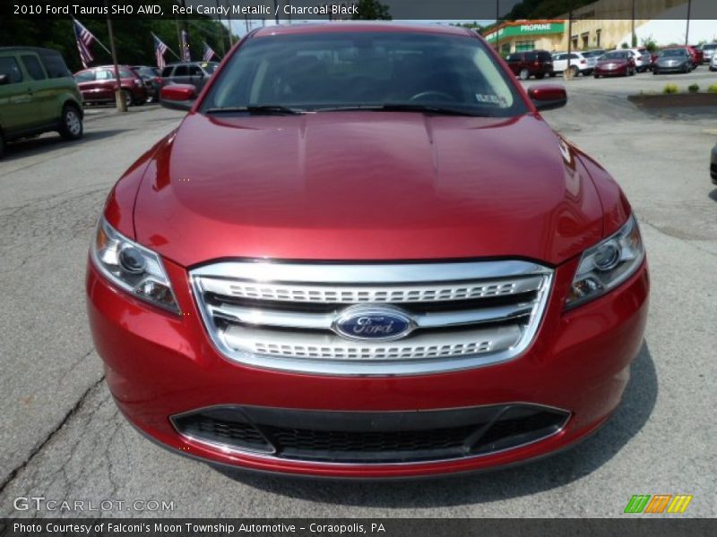 Red Candy Metallic / Charcoal Black 2010 Ford Taurus SHO AWD