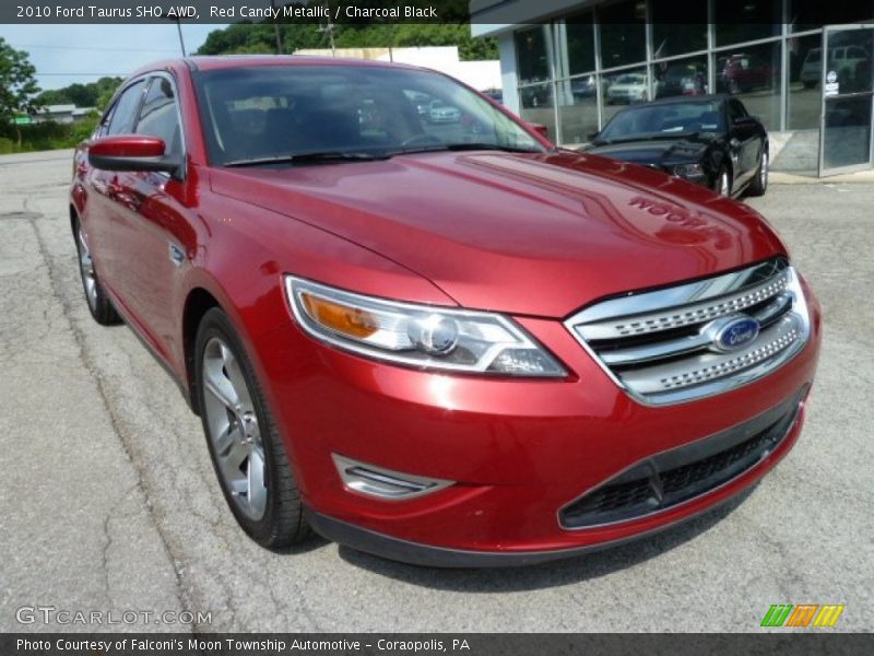 Red Candy Metallic / Charcoal Black 2010 Ford Taurus SHO AWD