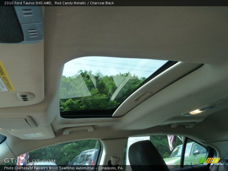 Red Candy Metallic / Charcoal Black 2010 Ford Taurus SHO AWD