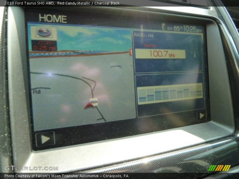 Red Candy Metallic / Charcoal Black 2010 Ford Taurus SHO AWD