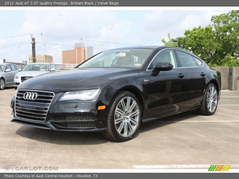 Brilliant Black / Velvet Beige 2012 Audi A7 3.0T quattro Prestige