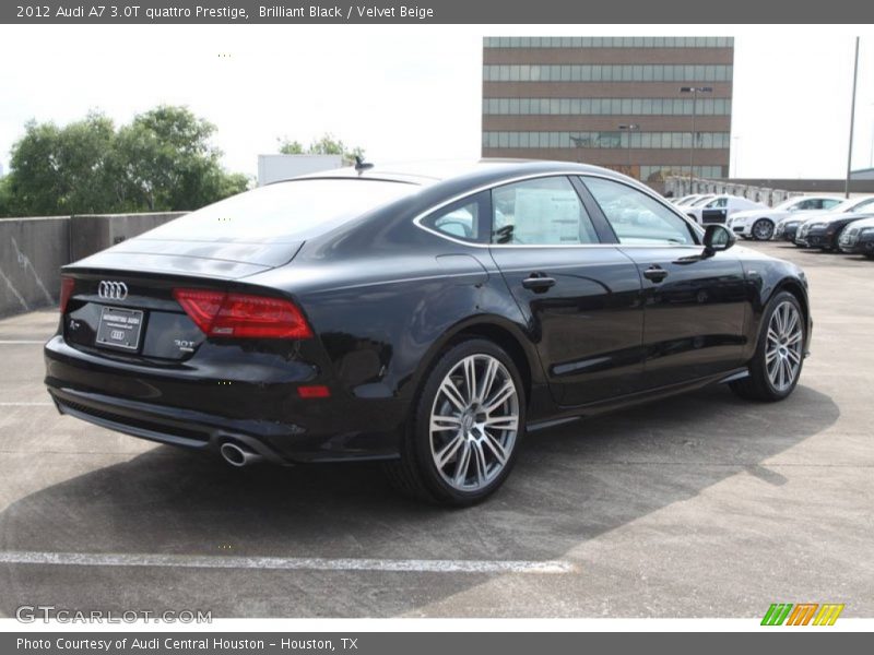 Brilliant Black / Velvet Beige 2012 Audi A7 3.0T quattro Prestige