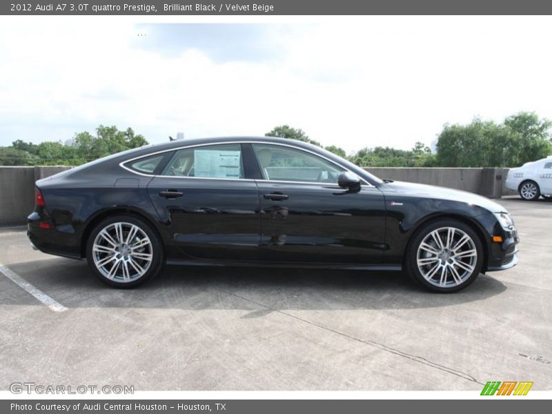 Brilliant Black / Velvet Beige 2012 Audi A7 3.0T quattro Prestige