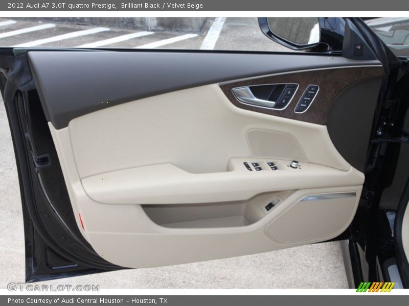 Brilliant Black / Velvet Beige 2012 Audi A7 3.0T quattro Prestige