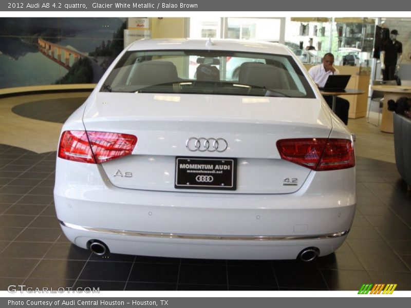 Glacier White Metallic / Balao Brown 2012 Audi A8 4.2 quattro