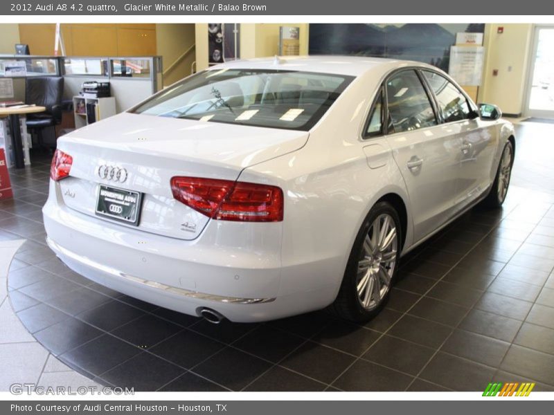 Glacier White Metallic / Balao Brown 2012 Audi A8 4.2 quattro