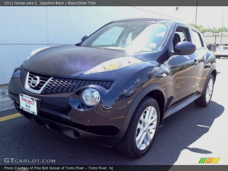 Sapphire Black / Black/Silver Trim 2011 Nissan Juke S