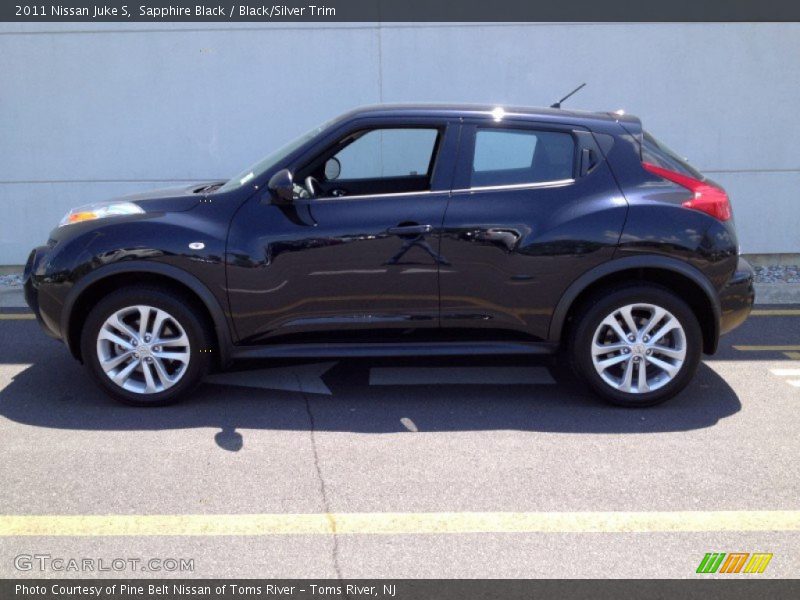 Sapphire Black / Black/Silver Trim 2011 Nissan Juke S