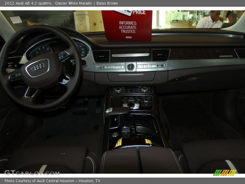 Glacier White Metallic / Balao Brown 2012 Audi A8 4.2 quattro