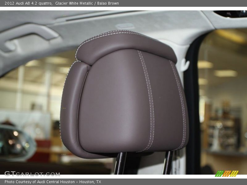 Glacier White Metallic / Balao Brown 2012 Audi A8 4.2 quattro