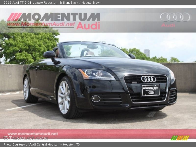 Brilliant Black / Nougat Brown 2012 Audi TT 2.0T quattro Roadster