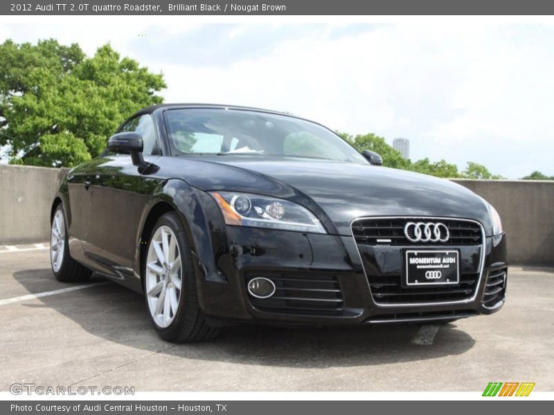 Brilliant Black / Nougat Brown 2012 Audi TT 2.0T quattro Roadster