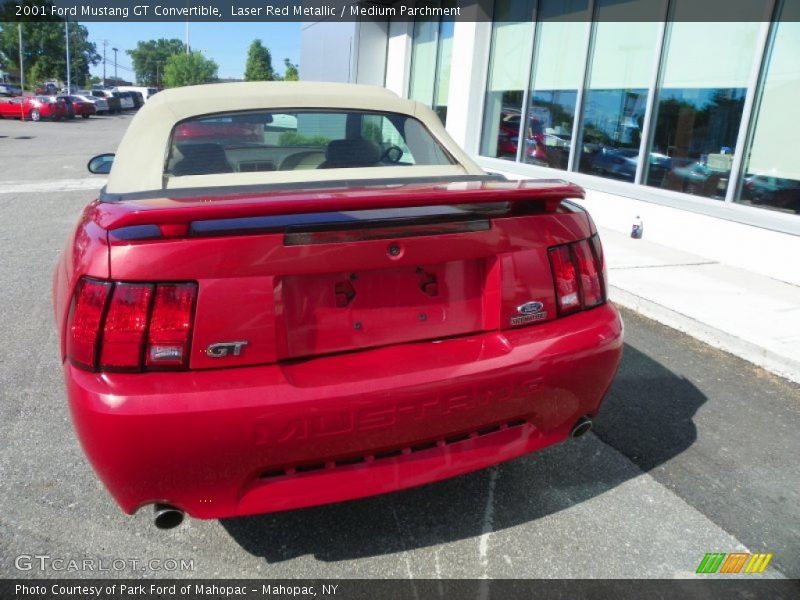 Laser Red Metallic / Medium Parchment 2001 Ford Mustang GT Convertible