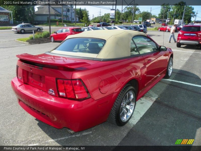 Laser Red Metallic / Medium Parchment 2001 Ford Mustang GT Convertible