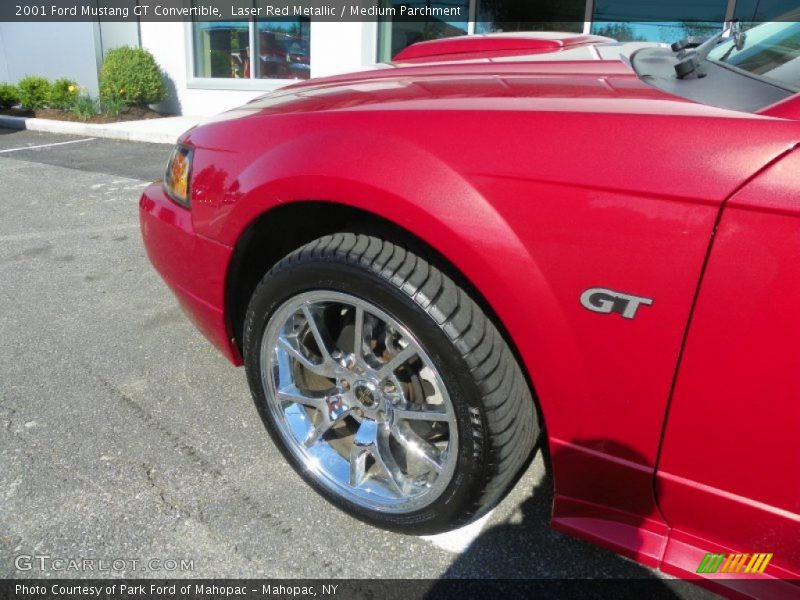 Laser Red Metallic / Medium Parchment 2001 Ford Mustang GT Convertible