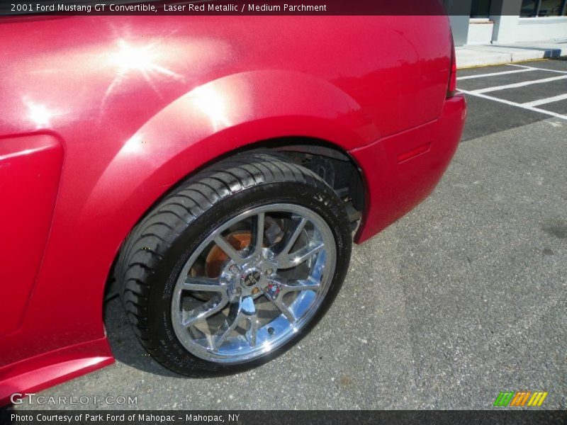 Laser Red Metallic / Medium Parchment 2001 Ford Mustang GT Convertible