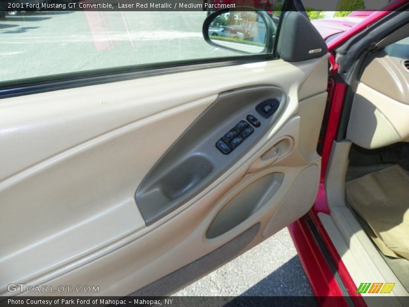 Laser Red Metallic / Medium Parchment 2001 Ford Mustang GT Convertible