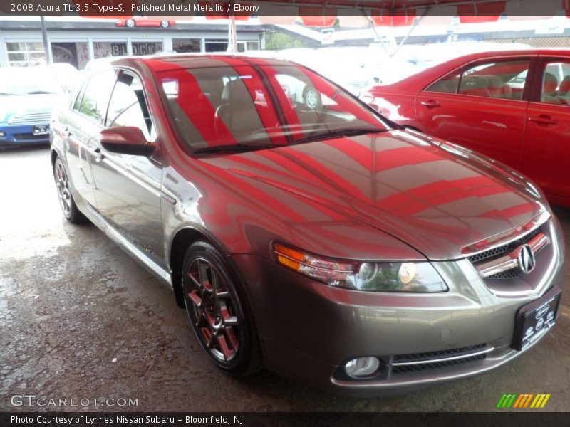 Polished Metal Metallic / Ebony 2008 Acura TL 3.5 Type-S