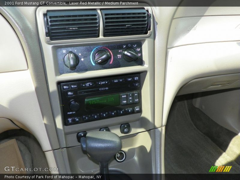 Laser Red Metallic / Medium Parchment 2001 Ford Mustang GT Convertible