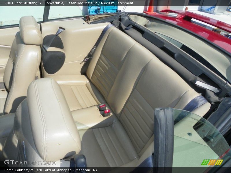 Laser Red Metallic / Medium Parchment 2001 Ford Mustang GT Convertible