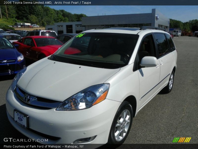 Arctic Frost Pearl / Taupe 2006 Toyota Sienna Limited AWD