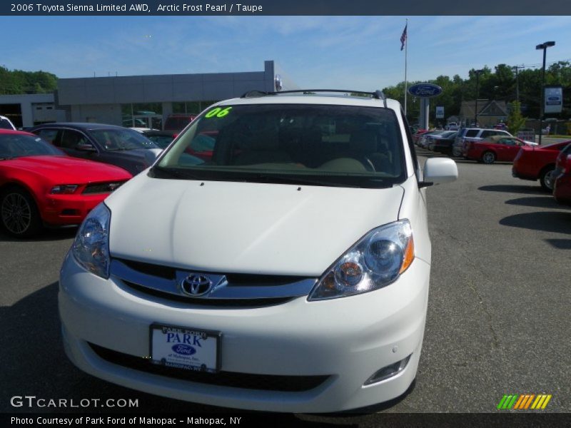 Arctic Frost Pearl / Taupe 2006 Toyota Sienna Limited AWD