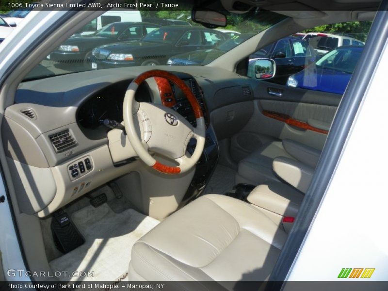 Arctic Frost Pearl / Taupe 2006 Toyota Sienna Limited AWD
