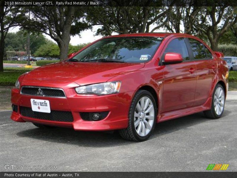 Rally Red Metallic / Black 2010 Mitsubishi Lancer GTS