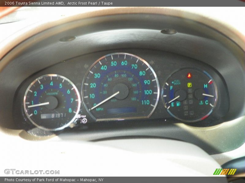 Arctic Frost Pearl / Taupe 2006 Toyota Sienna Limited AWD