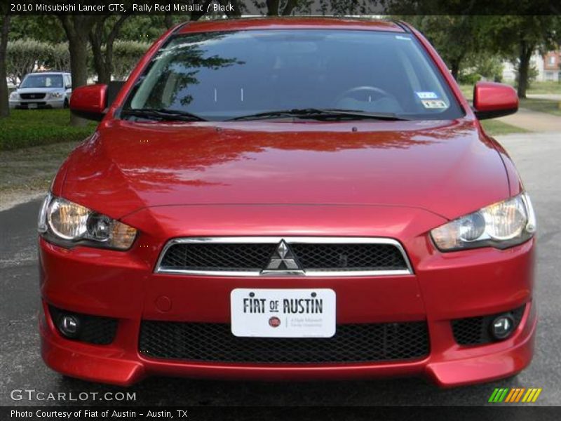Rally Red Metallic / Black 2010 Mitsubishi Lancer GTS