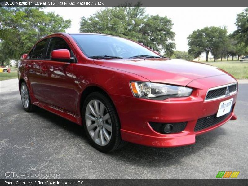 Rally Red Metallic / Black 2010 Mitsubishi Lancer GTS