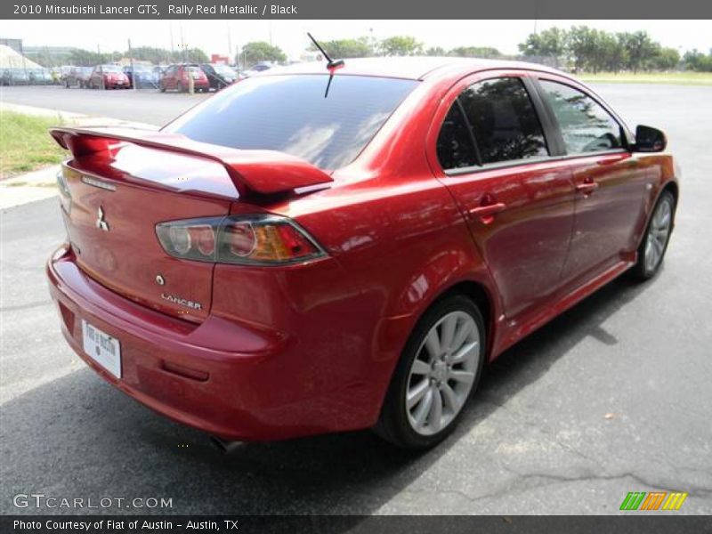 Rally Red Metallic / Black 2010 Mitsubishi Lancer GTS