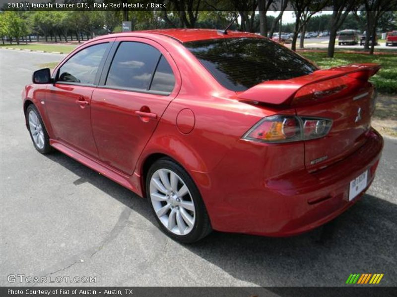 Rally Red Metallic / Black 2010 Mitsubishi Lancer GTS