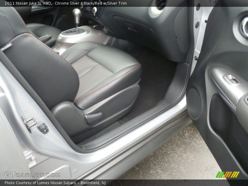 Chrome Silver / Black/Red w/Silver Trim 2011 Nissan Juke SL AWD