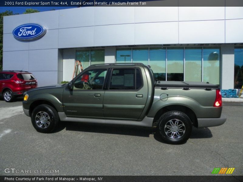Estate Green Metallic / Medium Prairie Tan 2001 Ford Explorer Sport Trac 4x4