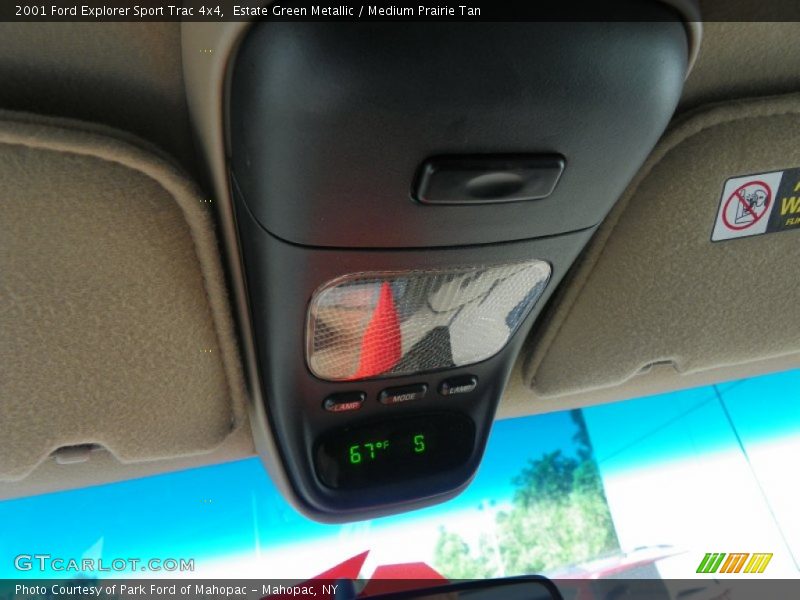 Estate Green Metallic / Medium Prairie Tan 2001 Ford Explorer Sport Trac 4x4