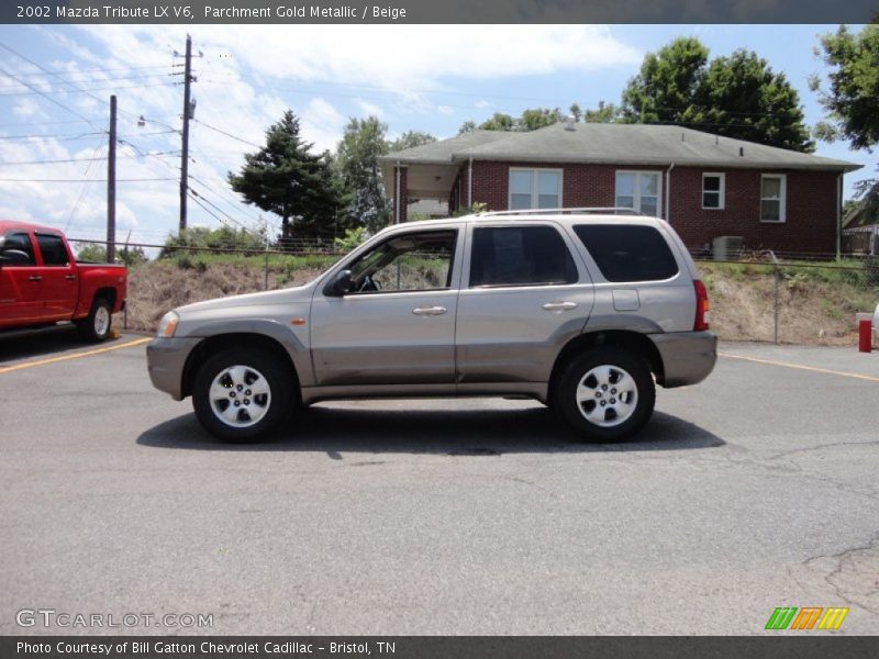 Parchment Gold Metallic / Beige 2002 Mazda Tribute LX V6