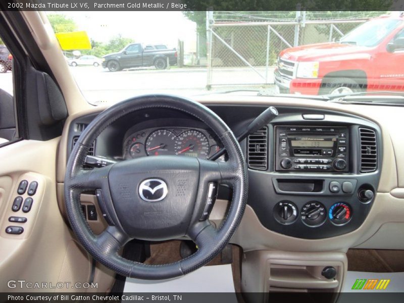 Parchment Gold Metallic / Beige 2002 Mazda Tribute LX V6