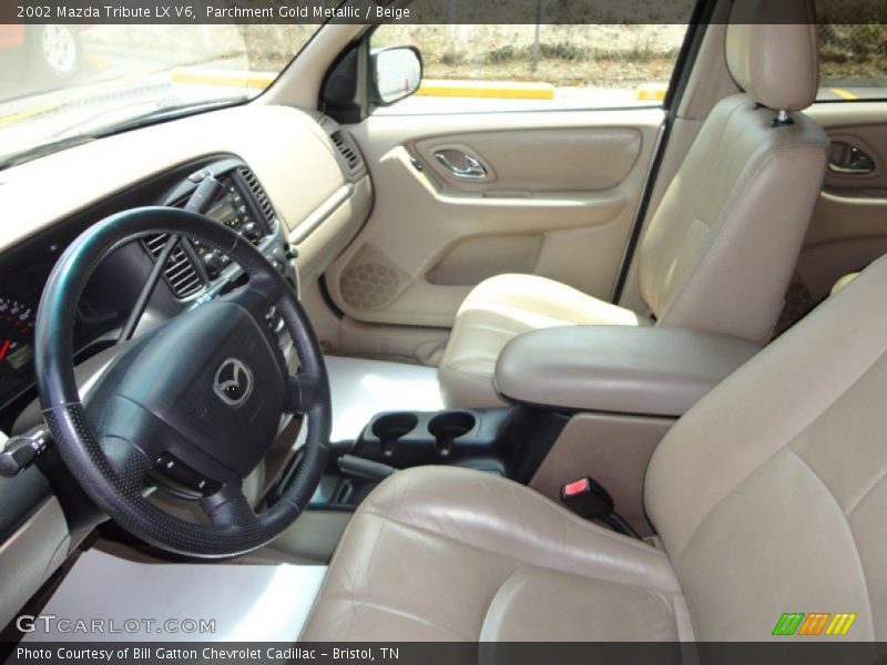 Parchment Gold Metallic / Beige 2002 Mazda Tribute LX V6