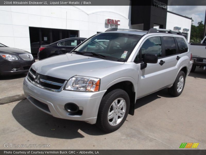 Liquid Silver Metallic / Black 2008 Mitsubishi Endeavor LS