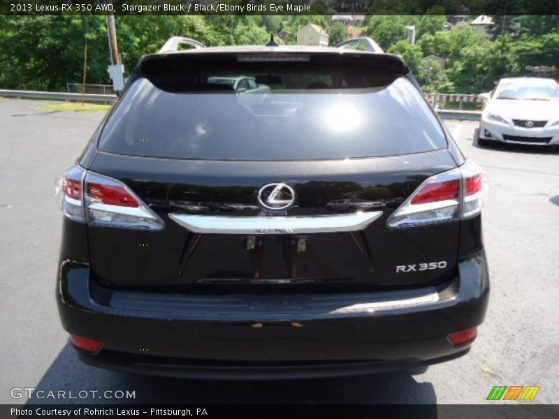 Stargazer Black / Black/Ebony Birds Eye Maple 2013 Lexus RX 350 AWD