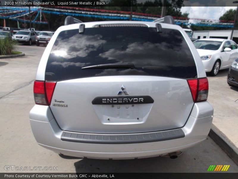 Liquid Silver Metallic / Black 2008 Mitsubishi Endeavor LS